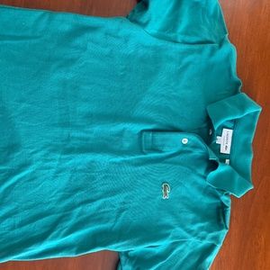 Two Lacoste polos classic fit men’s small (size 3) gold condition